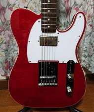 Squier by Fender FMT HS Telecaster Flame Maple Top Red Electric Guitar