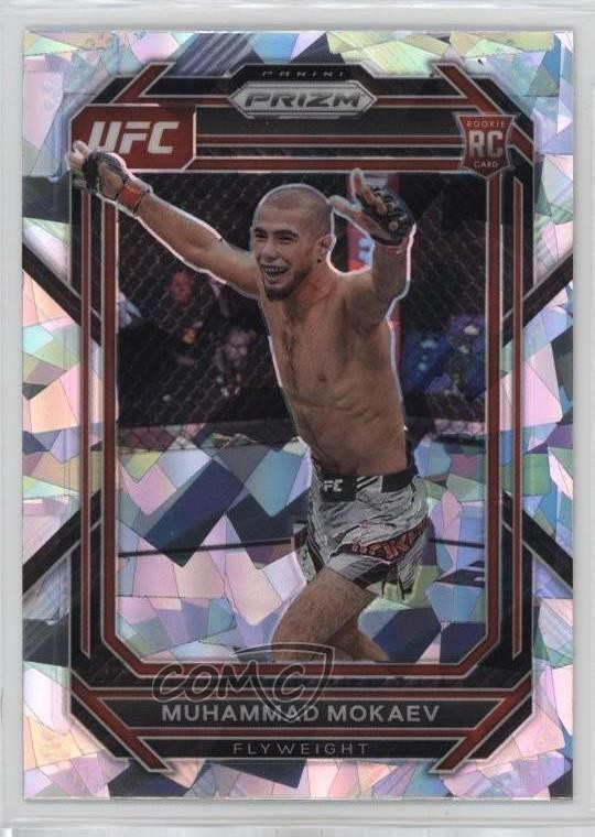 2023 Panini Prizm UFC Ice Prizm Muhammad Mokaev #124 Rookie RC go9