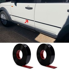 2x 10ft Glossy Black Body Side Molding Trim Self Adhesive Universal For Chevy