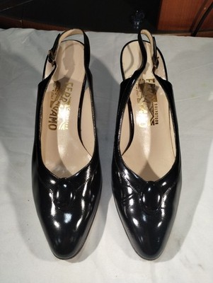 Salvatore Ferragamo Black Womens shoes, Size 9 AAA, with Original Box