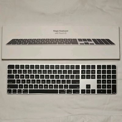 Apple Magic Keyboard with Touch ID and Numeric Keypad A3119 Black