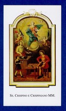 Santino Holy Card Image Pieuse Heiligenbild  S. Crispino e Crispiniano MM.