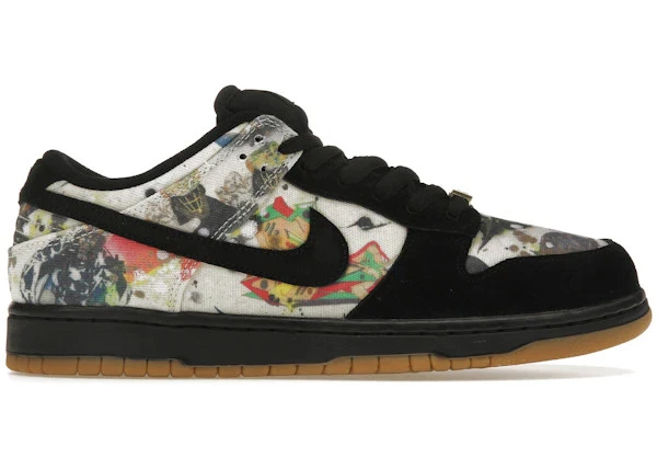 Taille 10M/11,5W   Nike SB Dunk Low Supreme Rammellzee FD8778 001 