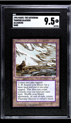 1996 MTG Magic the Gathering Alliances Thawing Glaciers Vintage SGC 9.5 Mint+