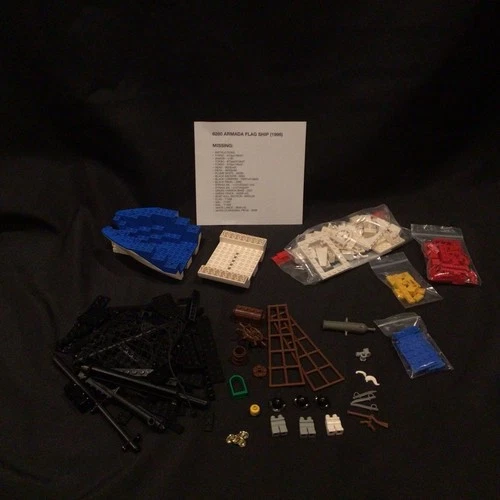 Vintage Lego Pirates Set 6280 Imperial Flag Ship (1996) NOT COMPLETE