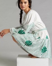 Anthropologie "Forever That Girl” Embroidered Mini Dress Size Medium Bohemian