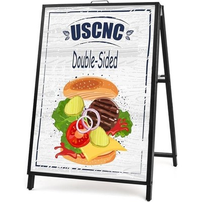 24 x 36 Inch A Frame Sign Double-Sided Folding Sandwich Board Slide-in Sidewalk