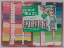 Friendship Bracelet Kit 100 Colorful Threads DIY Craft Case with Guide Book