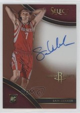 2015 Panini Select Rookie Signatures Copper Prizm /49 Sam Dekker #RS-SD Auto 5w7