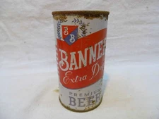 BANNER EXTRA DRY FLAT TOP BEER CAN~CENTURY, NORFOLK, VA.