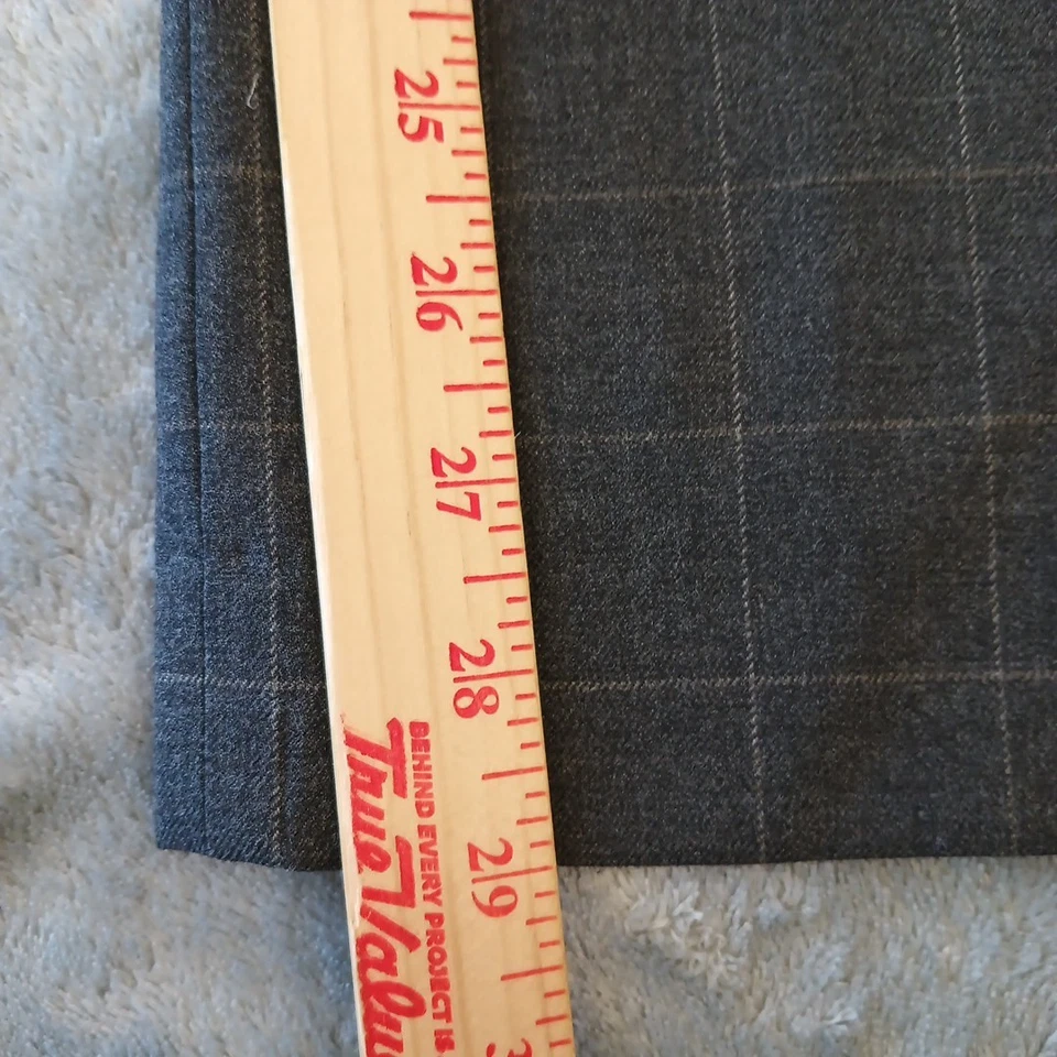 Calça The Limited Scandal Olivia Feminina Tamanho 0 Cinza Xadrez Zíper Lateral Forrada 30x29 - Imagem 4 de 4