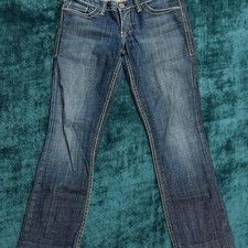 William Rast Dark Wash Mid-Rise Bootcut Designer Jeans Made in USA Size 29