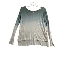 We the Free People Ombre Top M Grunge Flowy Distressed