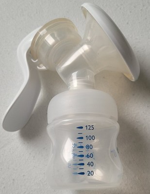 Philips AVENT SCF330 Handmilchpumpe, Stillpumpe mit Flasche