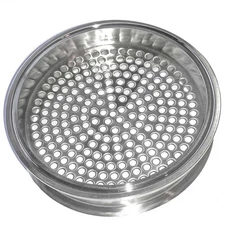 HFS(R) 6" Tri Clamp Filter Plate, Middle Weld, 6mm Holes Stainless Steel 304