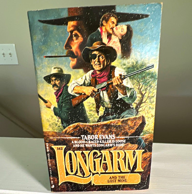 Longarm and the Lost Mine Paperback Novel by Tabor Evans Longarm Jove 2005