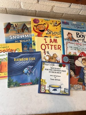 Picture Book Lot of 10 Books for Children's Kids Toddler Daycare Rainbow Fish