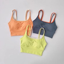 1pc Sports Bra Tube Top Running Fitness Yoga Crop Top Seamless Vest Bras