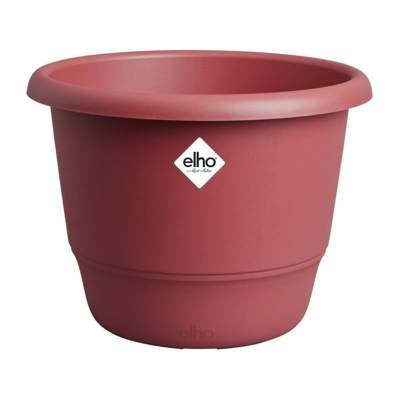 Pot de fleurs ELHO Amiga Rond 40 rouge design haute qualité pour extérieur