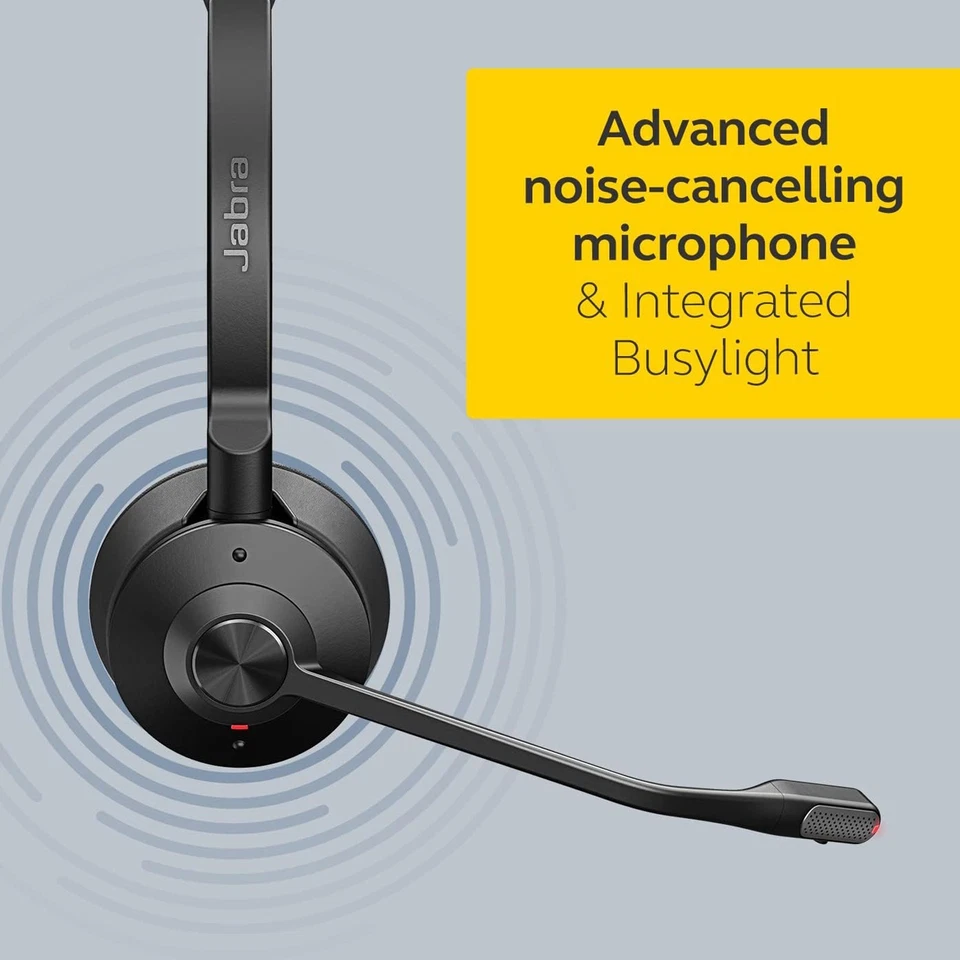 Jabra Engage 65 Mono Wireless Office Headset Noise Cancelling for Business Calls - Image 3 of 4