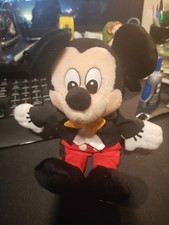 Disney World Mickey Mouse Plush 8" Bean Bag plush toy with tags 2000 Celebration