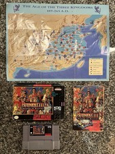 Romance of the Three Kingdoms III Dragon of Destiny  (SNES) CIB w/ manual - KOEI