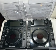 Pioneer DJ CDJ-2000 Pair Black - DJ TurnTables - Lot Of 2 W/ Covers