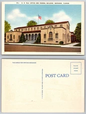 US Post Office Federal Building Marianna Florida Postcard