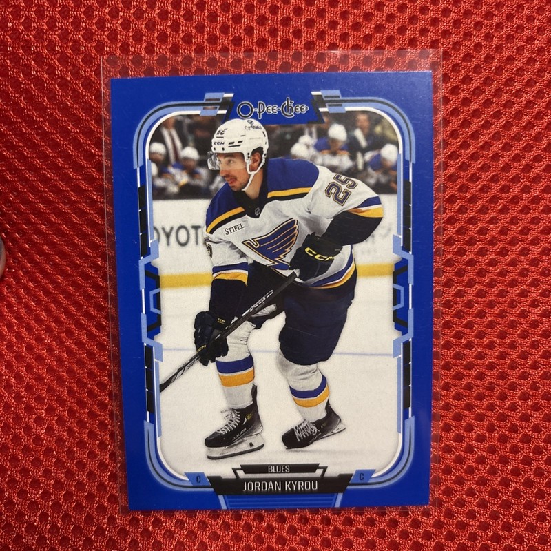 2025-26 O-Pee-Chee - Jordan Kyrou #269 Blue Border