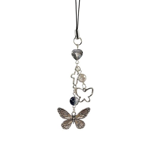 Butterfly Phone Pendant Y2K Phonestraps Trendy Backpack Ornament - Photo 7 sur 21