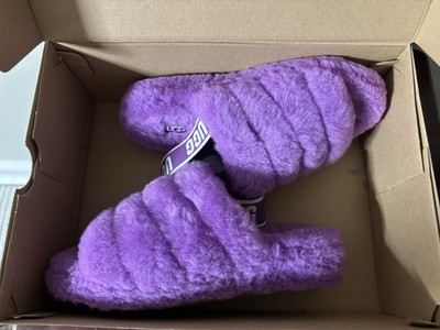 Women s Ugg W Fluff Yeah Slide Purple Size: 7