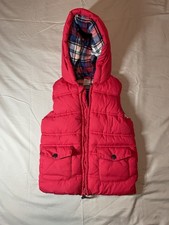Gymboree kids Puffer Vest size 4T Red Winter Sleeveless Jacket Hoodie