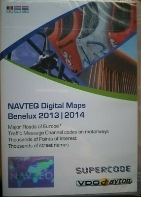 NAVTEQ VDO DAYTON SUPERCODE C-IQ  BENELUX + MAJOR ROADS EUROPE 2013/2014 NEW