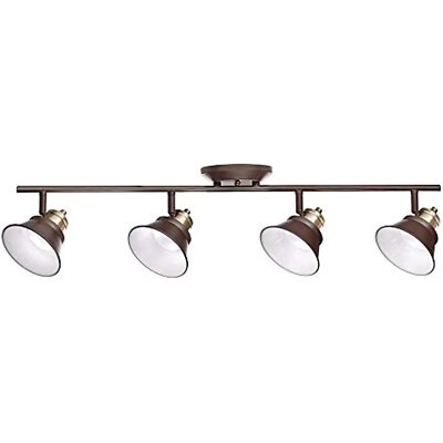Glasgow C1573 Oil Rubbed Bronze and Antique Brass LED Track Lighting Kit- 31''