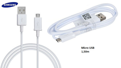 Original Samsung Ladekabel Micro USB 1,5m weiß Galaxy A7 A6 A6+ 2018 A5 A3 2016 