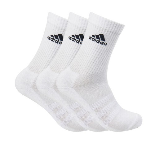Adidas Cushion Socks 3PP Unisex Tennis Running Badminton Soccer White NWT  DZ9356 | eBay