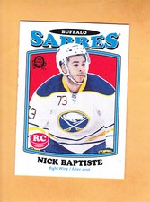 NICK BAPTISTE #708 2016 17 O PEE CHEE RETRO ROOKIE BUFFALO SABRES NM-MT