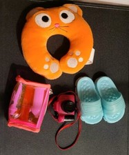 Lot Of American Girl Doll Accessories Travel Kit Pillow Camera Og Our Generation