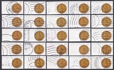 GERMANY 2006 x25 Mi 2516 Perf. Die Cut 10 Gold seal of King Charles IV on the "G