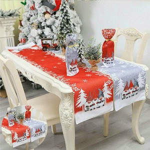 Christmas Table Runner Felt Table Cover Cloth Xmas Tablecloth Festival Decor Christmas Table Runner Felt Table Cover Cloth Xmas Tablecloth Festival Decor
