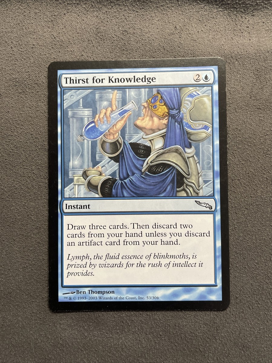 Thirst for Knowledge - Mirrodin - Magic The Gathering MTG - Uncommon - NM