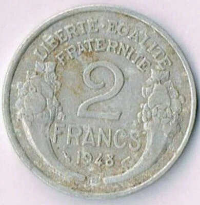 2 Francs Morlon 1948B. (N°1). - Photo 1/2