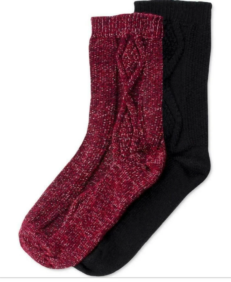 Pacote com 2 meias femininas Hue 252649 bota a cabo tamanho vinhedo tamanho único - Imagem 2 de 2