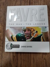 Brett Favre: The Man - The Legend [With CD] by Milwaukee Journal Sentinel NEW