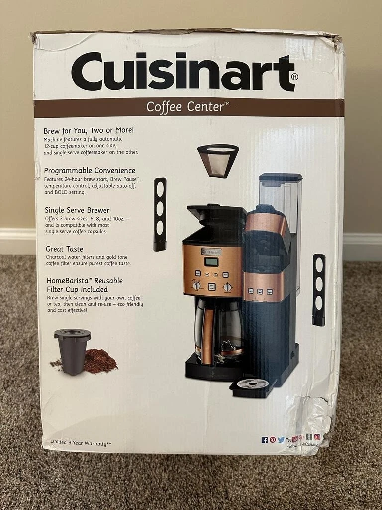 Cuisinart Coffee Center 2-in-1 12-Cup Coffeemaker & Single Serve