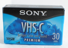 Sony Premium VHS-C 30 min SP or 30 Minutes EP Camcorder Blank Tape NEW