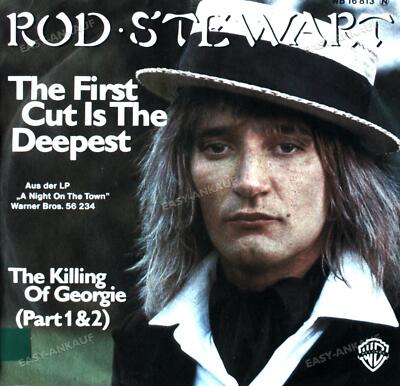 Rod Stewart - The First Cut Is The Deepest 7in 1976 (VG+/VG+) '