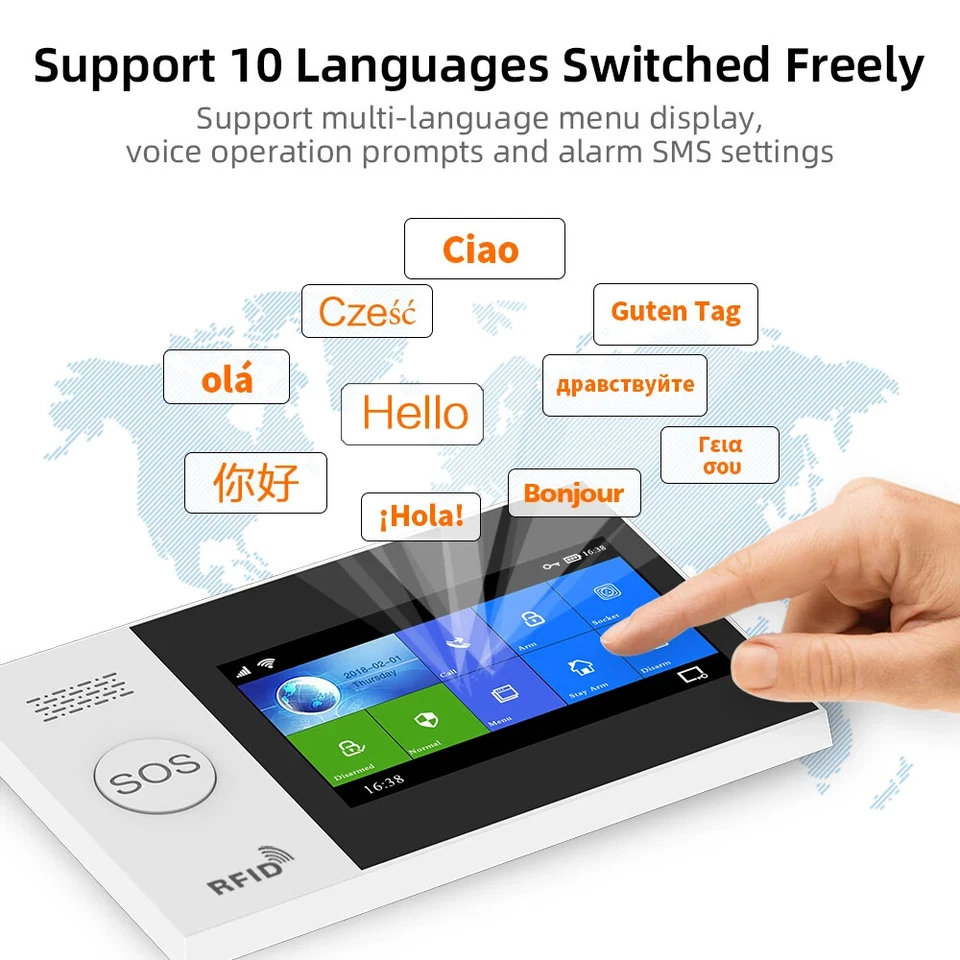 Wireless WIFI GSM Home Burglar Alarm System Camera PIR Motion Sensor Door Sensor - Image 4 of 4