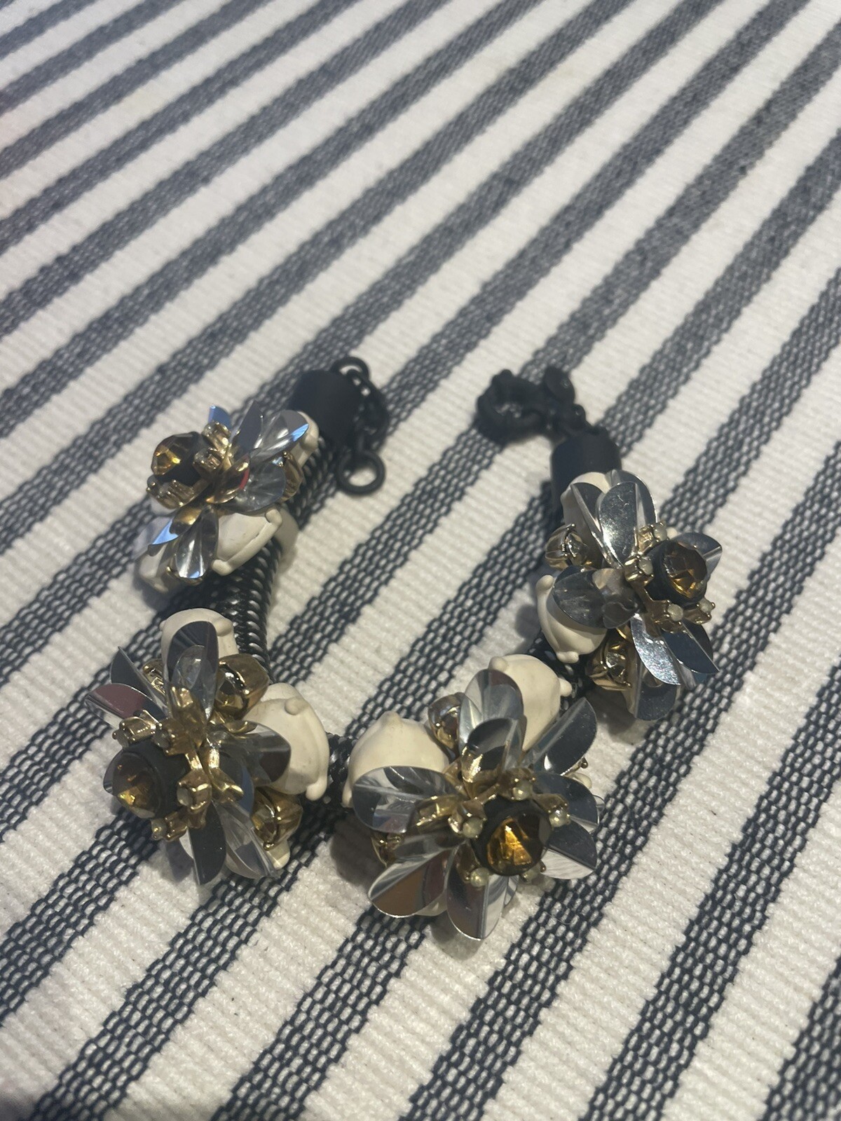 jcrew mixed metals statement bracelet - image 1