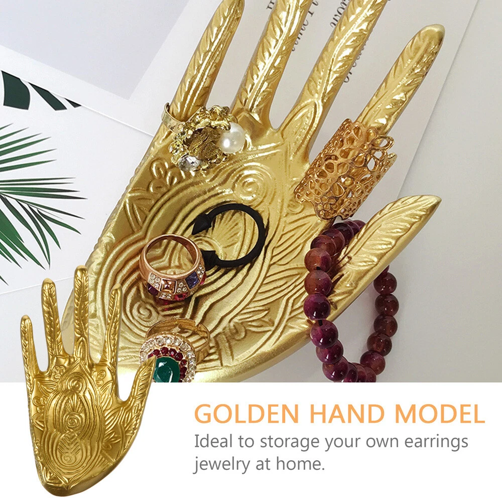 1PC ring necklace holder Ornament Display Stand Gold Soap Dish